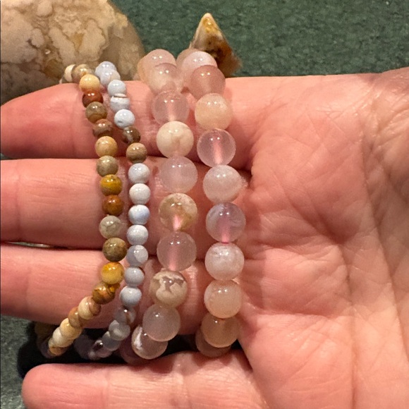 Flower & Cherry Agate bundle - Picture 2 of 8